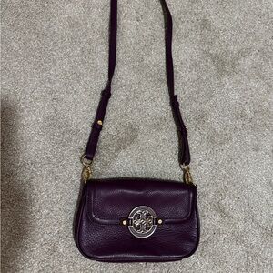 Tory Burch Dark Purple Crossbody Bag